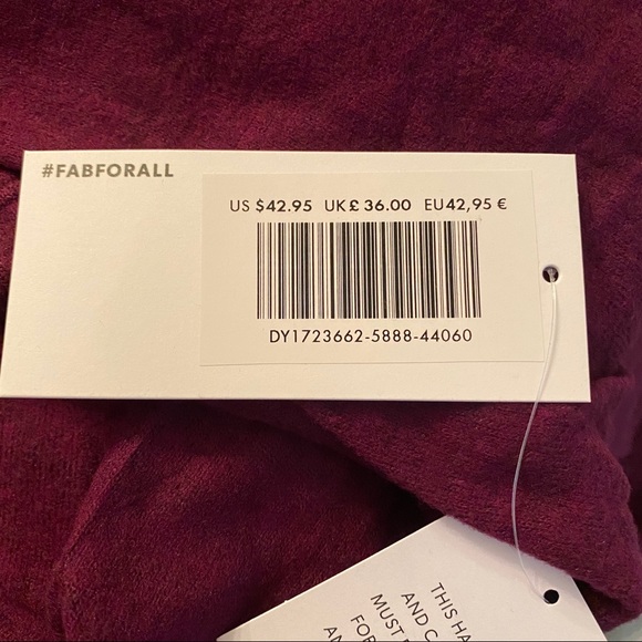 Boysenberry Knit Long Sleeve Cowl Neck Dress - Picture 6 of 7